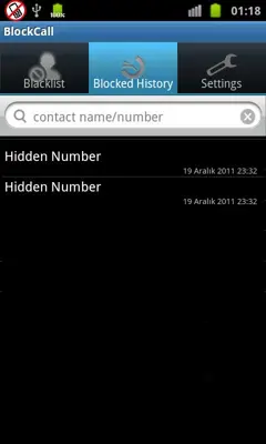 Call Blocker+ android App screenshot 1