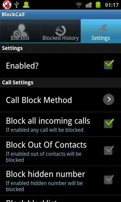 Call Blocker+ android App screenshot 7